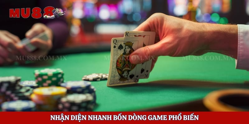 Nhận diện nhanh bốn dòng game phổ biến